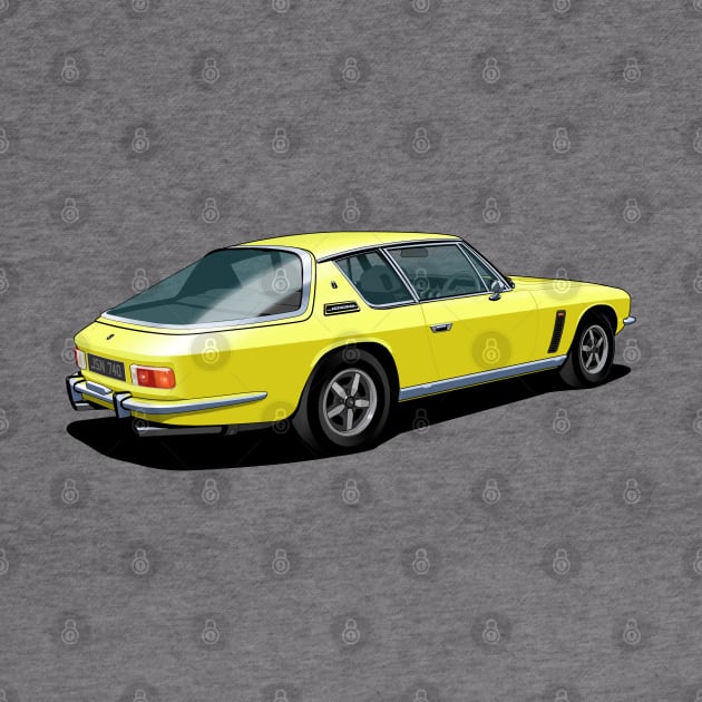 Jensen Interceptor III in yellow by candcretro